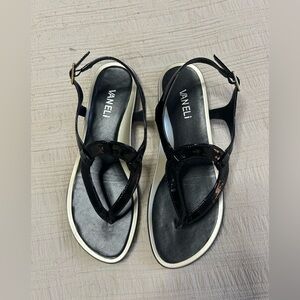 Black Vaneli Sandals Sz 7